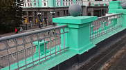 Фото ливневка Полощадь жд вокзала Новосибирск1